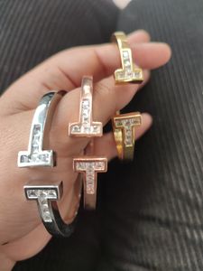 bracelets en or véritable pour les femmes chaîne en argent sterling hommes diamant ouvert bijoux de designer magnétique de haute qualité Fashion Party cadeaux de mariage de Noël filles d'anniversaire
