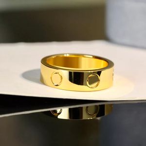 Gouden band verlovingsring luxe merk gouden vergulde diamanten ringheren beloven roestvrij staal natuursteen groothandel joodse ontwerper voor vrouwen bruiloft cadeau