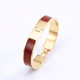 Gouden armband voor mannen Designer armbanden Designer Sieraden Hoogwaardige mode -armband Mensen en dames stalen zilveren Gouden Rose Luxe geschenken H Braclet