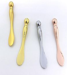 Gold Beauty Bar Face Face Mask Mask Spoon for Cream Foundation Utiliser Metal Eye Cream Massage Stick Roin Retirez l'outil de massage des yeux META1210687