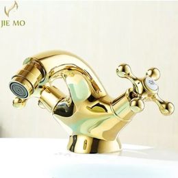 Robinet de Bidet doré, salle de bains, lavabo, robinet mitigeur, grue 240311