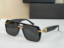 Platte bovenste piloot zonnebril voor mannen bril goud zwart grijs coole mode zonnebril zonnebrilt tinten uv400 brillen met doos