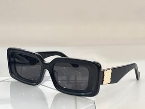 Lunettes de soleil rectangulaires or noir gris pour femmes Lunettes de soleil Designers Sonnenbrille lunettes de protection UV400 Lunettes de protection avec boîte