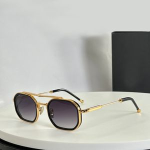 Goud Zwarte Zonnebril Kwadraat Grijs Gradiënt Mannen Vrouwen Shades Sonnenbrille Sunnies Gafas de sol UV400 Brillen met Doos