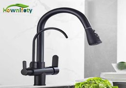 Blackchrome en or Kithcen Purified Robinet Sort Sort Water Filtre Tap 23 Way Torneira Cold Mixer évier Grane Kitchen Brink 2107242618994