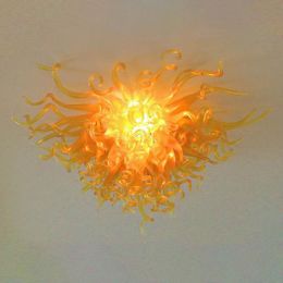 Goud Blown Glass Plafondverlichting Moderne LED Kroonluchters Art Murano Glass Light Hanger CE UL UL CERTIFICE