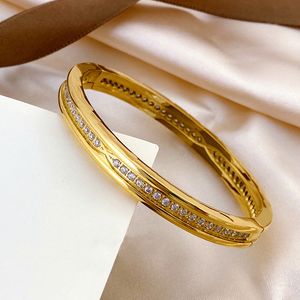 bracelet en or bijoux de créateurs femmes bijoux pour hommes de créateurs plein de diamants bracelets de manchette en acier inoxydable bracelets d'amitié en cristal à la mode bracelet de luxe pour hommes