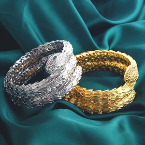 Gouden armband voor mannen high -end luxe dubbele slang liefde armband bangle mode unisex manchet armband sieraden heren ontwerper vrouwen joodse feest geschenken accessoires