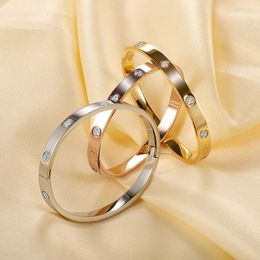gouden armband Hoge kwaliteit luxe armband Designer Design Bangle Roestvrij stalen armbanden Klassieke sieraden Heren Dames Armbanden voor engelachtige armband