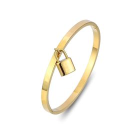 Gouden armband slot dames bangle luxe designer sieraden aangepaste manchet hoogwaardige roestvrijstalen zilveren rose multi -stijl selectie herenontwerper armbanden juweel