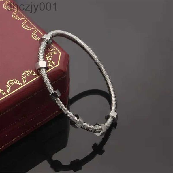 Pulsera de oro Tornillo Amor Brazalete Joyería de lujo Rosa Plata Negro Clásico Acero inoxidable Joyas Diseñadores Brazaletes Regalo para mujeres Hombres UTZ8