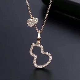 gratis verzending gouden ketting kalebas hanger ketting desinger ketting voor vrouwen 925 sterling zilver luxe persoonlijkheid sieraden high fashion choker voor gorls gift