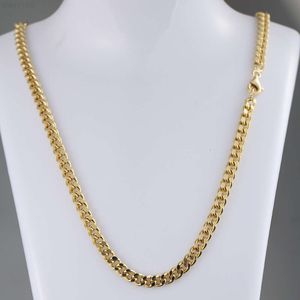 Fabrikant van gouden kettingen 9k 10k 14k 18k massief gouden Cubaanse schakelketting chokers kettingen