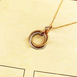 gouden ketting mannen Sterling zilveren sieraden paar liefde statement kettingen dames gotische stijl rose plaat messing kettingen ketting mannen Designer sieraden diamanten hanger