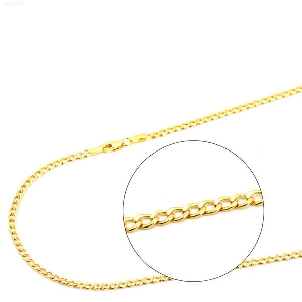 Collier de chaîne en or pour hommes et femmes chaînes en or abordables 14/10/18 KARAT GOLD Collier 16-26 pouces