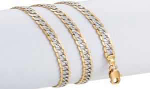 Gouden Kettingen Kettingen Mannen Vrouwen Cubaanse Link Chain Mannelijke Ketting Mode Men039s Sieraden Hele Geschenken 4mm GN648311841