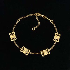 gouden bedelarmbanden geometrische armband dames hanger sieraden ontwerper gouden fijne armband merk overwinningspoort touw ketting polsornament