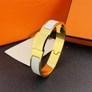 Gouden clic armband klassiekers mode armbanden designer sieraden dames heren zilver roestvrij staal 19 kleur selecteren goede kwaliteit niet-vervagende unisex cadeau liefhebbers armband