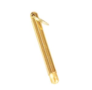 Gouden kleur earpick snuff snurter sniffer poeder lepel draagbare sleutelhanger schop wax scoop hookah shisha kruid rookpijp roken