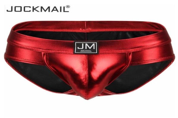 Color dorado Jockmail Sexy Men Slips Slips Hombre Thong Men Briefs Bikini Tanga Gay Underwear Pene Pouch Big Shockstrap P5549743