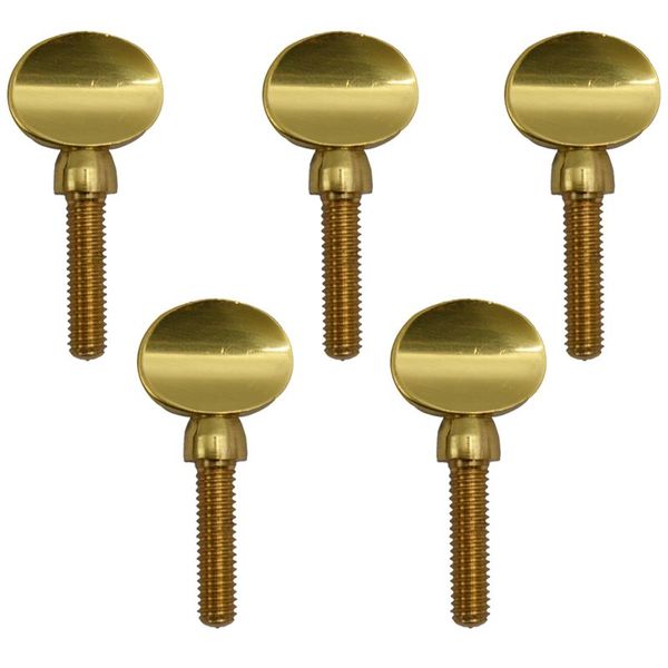 Tornillos de apriete de cuello de saxete de cobre dorado de saxofón de saxo soprano alto tenor de viento de madera piezas de instrumentos de 5 de 5