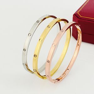bracelet gourmette en or 4mm bracelet en acier titane or argent et rose femme homme bracelet de luxe couple bijoux amant cadeau sans boîte