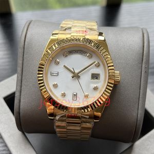 Gouden Datum Herenhorloge Rolej designer daydate horloges 2813 Automatisch Mechanisch 41MM Roestvrij staal Waterdicht saffier 36MM Dameshorloges jason007 AAA