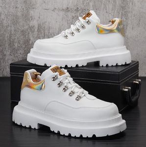 Gouden Designer Flats White Casual Shoes Outdoor Loafers Sneakers Men Leather Breathable Trainers Comfort Shoes 5626