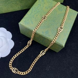 Diseñador de oro G Jewelry Fashion Collar Regalo