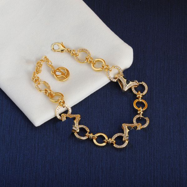 Collier de créateur en or, bracelet à 4 feuilles d'herbe, cadeau, Bracelets porte-bonheur, jeton pour femmes, bijoux, cadeau