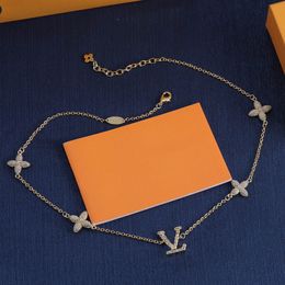 Gouden Designer Ketting CZ Sieraden Mode Cadeau Heren Lange Letter Kettingen Kettingen Voor Mannen Vrouwen Gouden Ketting Sieraden Party