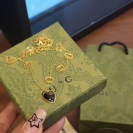 Collier de créateur en or, bijoux G, collier à la mode, cadeau