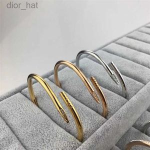 Bracelet en or et diamants pour femmes et hommes, bijoux de styliste, tous les diamants, en acier inoxydable, non allergiques, couleur rapide, 6S6M