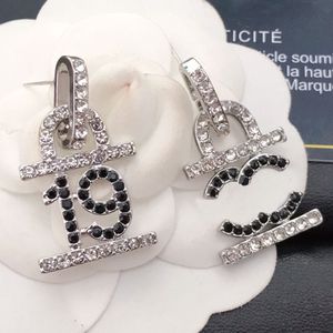 Boucles d'oreilles de créateur en or pour femmes, bijoux de marque avec lettres, cadeau de saint valentin, de fiançailles