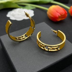 Gouden oorbel luxe designer oorbellen voor dames heren oorbel brief darm luxe ontwerpers sieraden charme oorringstuds met doos