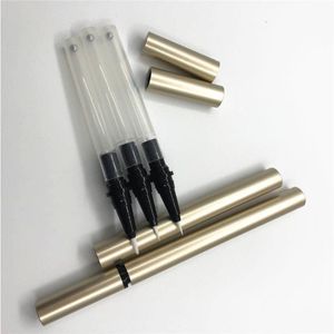 Gouden lege cosmetische eyeliner verpakkingsbuis wimpers groei vloeistof opslagfles klassieke zwarte lege eyeliner pen met mengbal Tnpwi