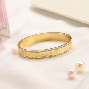 Gold Foe Womens Love Designer Marque Bracelet Diamond Bracelet Accessoires en acier en acier inoxydable Party Gift Bangle Ed avec boîte