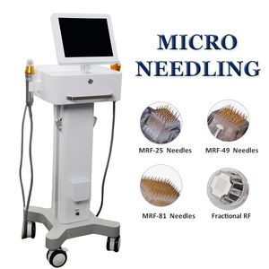 Máquina de eliminación de estrías con microaguja RF fraccional dorada, lifting facial y de ojos, tratamiento de estiramiento de la piel, antiarrugas