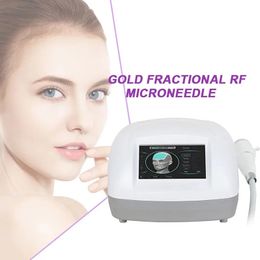 Gold Fractional RF Microneedle machine système d'infirmière de la peau amélioration des pores dispositif de micro-aiguilles avec Cold Hammer 2 poignées