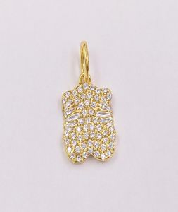 Gouden Gem Power-hanger met diamanten Authentiek 925 sterling Andy Jewel 8124440407246108