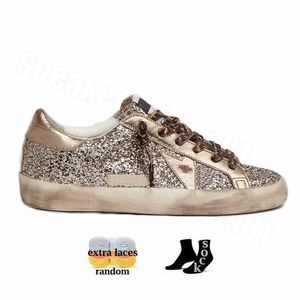 Chaussures d'oie dorée baskets pour femmes chaussures léopard masque bleu paillette noire blanc paillette argenté rose sale extérieur 3025 6296 8803
