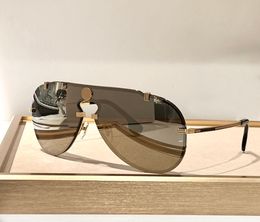 Gafas de sol piloto con espejo dorado y gris para hombre y mujer, lentes de sol de verano, Sonnenbrille UV400, con caja