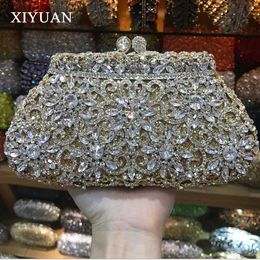 Bolso de noche de color aguamarina con diamantes de imitación de cristal dorado/gris/morado/plateado, bolsos con incrustaciones de cristal, bolsos de fiesta, bolso de mano pequeño 240125