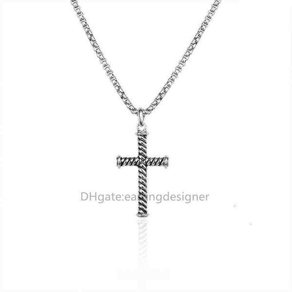 Gold Hop Silver Hip Cross Strings Colliers Collier Pendentif Designers Hommes Chaîne Bijoux Femmes Bijoux Fil Pendentifs Style YS70