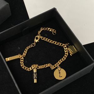 Gouden sieraden armband ontwerper nieuwe mode bedelarmband Parfumfles hangend voor meisjes jongens pulsera Sieraden accessoires groothandel