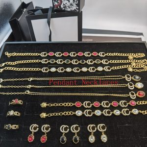 Gouden sieraden G Diamond Designer Fashion ketting cadeau met doos als oud