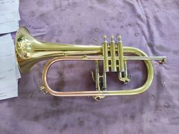 Klaxon de bugle laqué or, ton Bb, professionnel, taille d'alésage de 11.3mm (FG8610G)