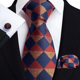 Ties de mariage en soie de luxe en or pour hommes