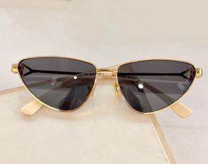 Gold Metal Brown Cat Eye Lunettes de soleil pour hommes Designers Sun Verres Sun Shades Occhiali da Sole Designer Sunglasses Lunes UV400 Eye