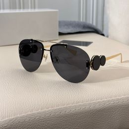 Gold Metal Pilot Zonnebril Grijze Lens 2250 Dames Heren Sunframe Shades Sonnenbrille Sunnies Gafas de sol UV400 Brillen met doos